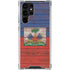Haiti Flag Dark Wood Galaxy S24 Ultra Clear Case